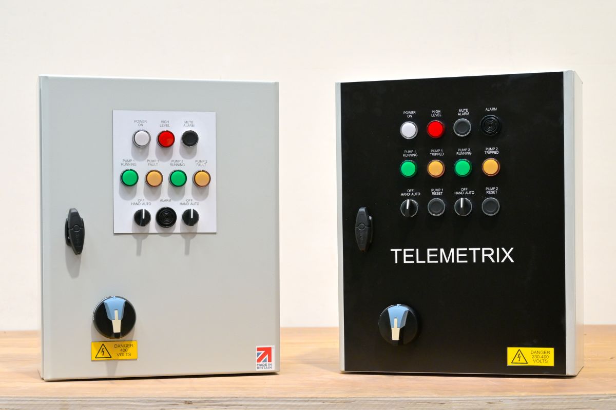 A Basix panel and a Telemetrix panel side by side