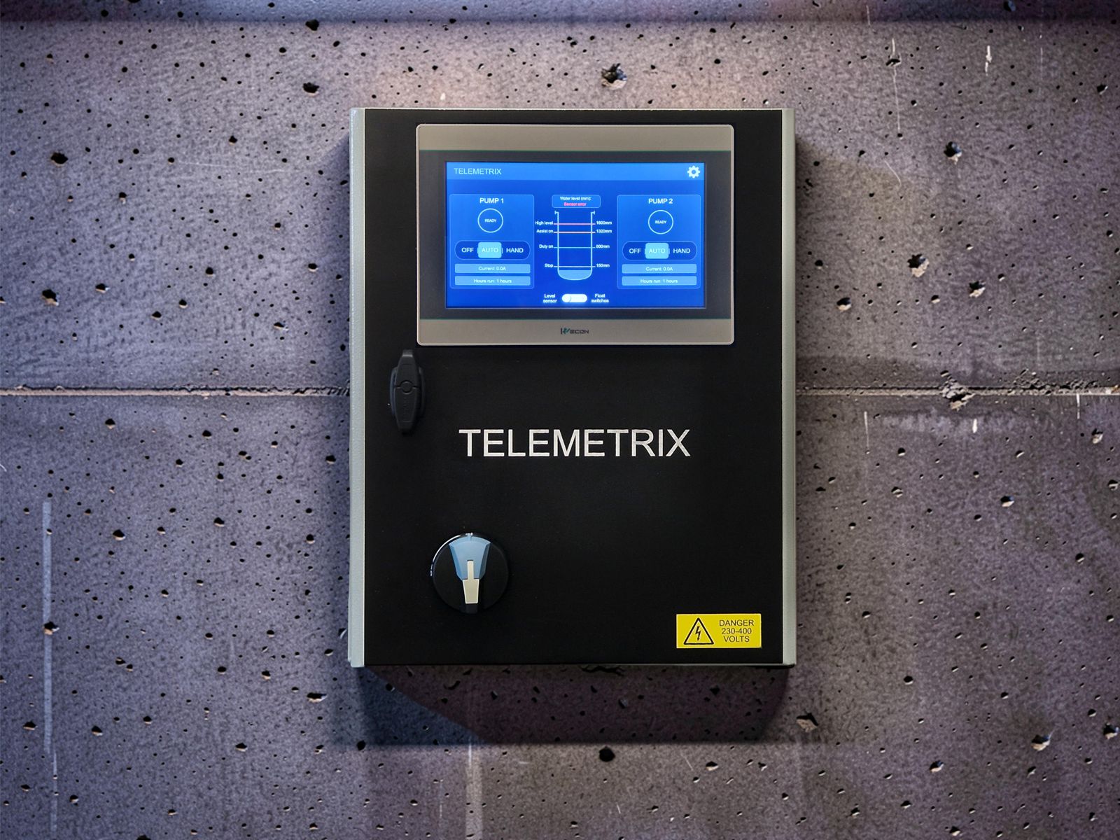 Telemetrix View: a wastewater pump control panel with a 10.2 inch touchscreen and remote monitoring built in